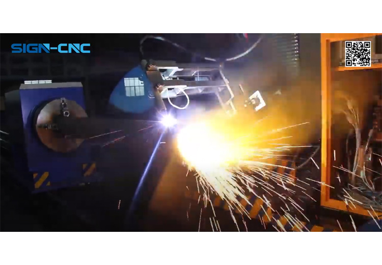 SIGN-CNC 8轴等离子切割金属管 （2）